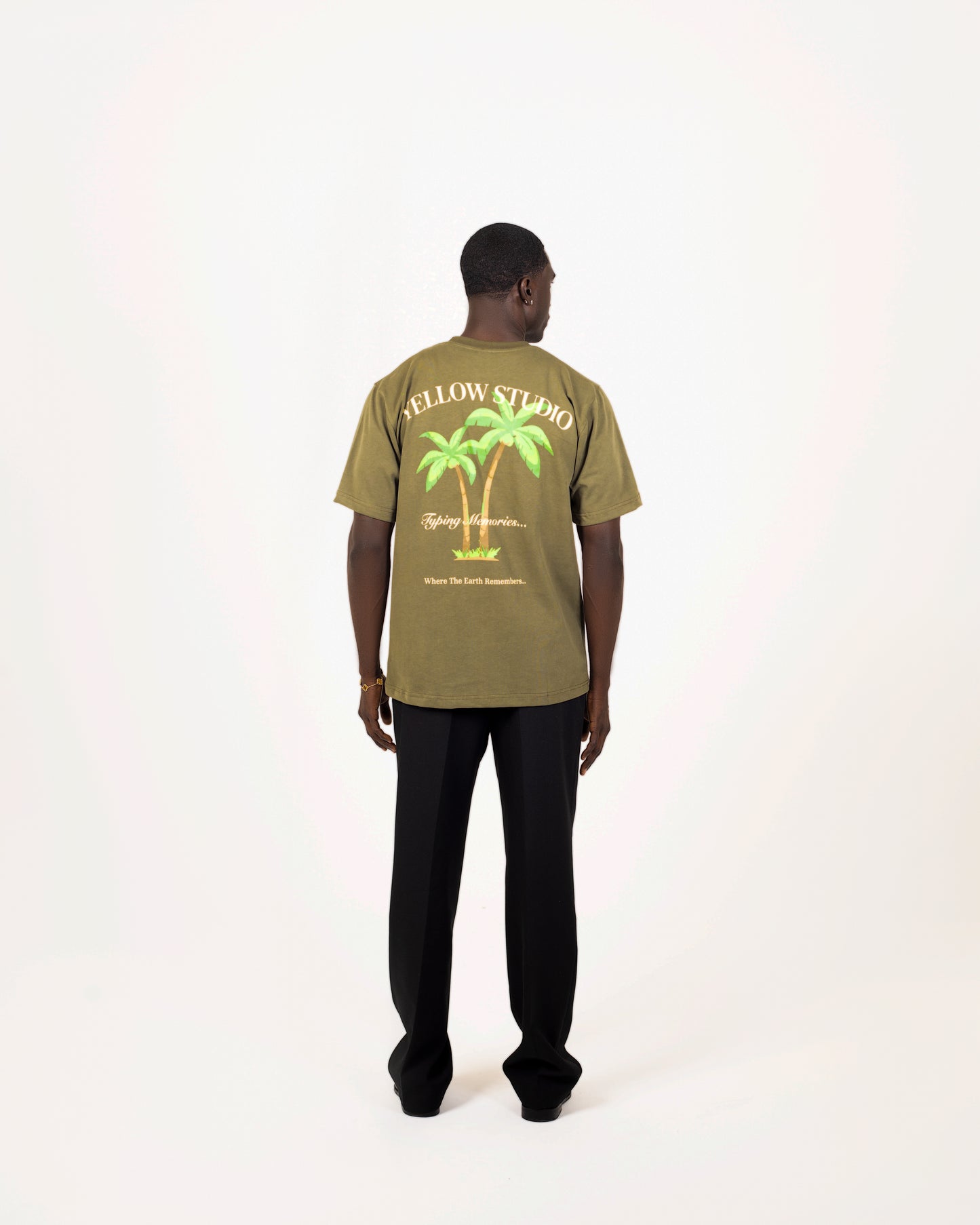 Palm Memory Tee — Olive