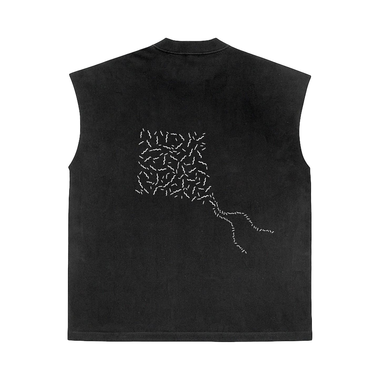 SOF Washed Black sleeveless T-shirt - L image