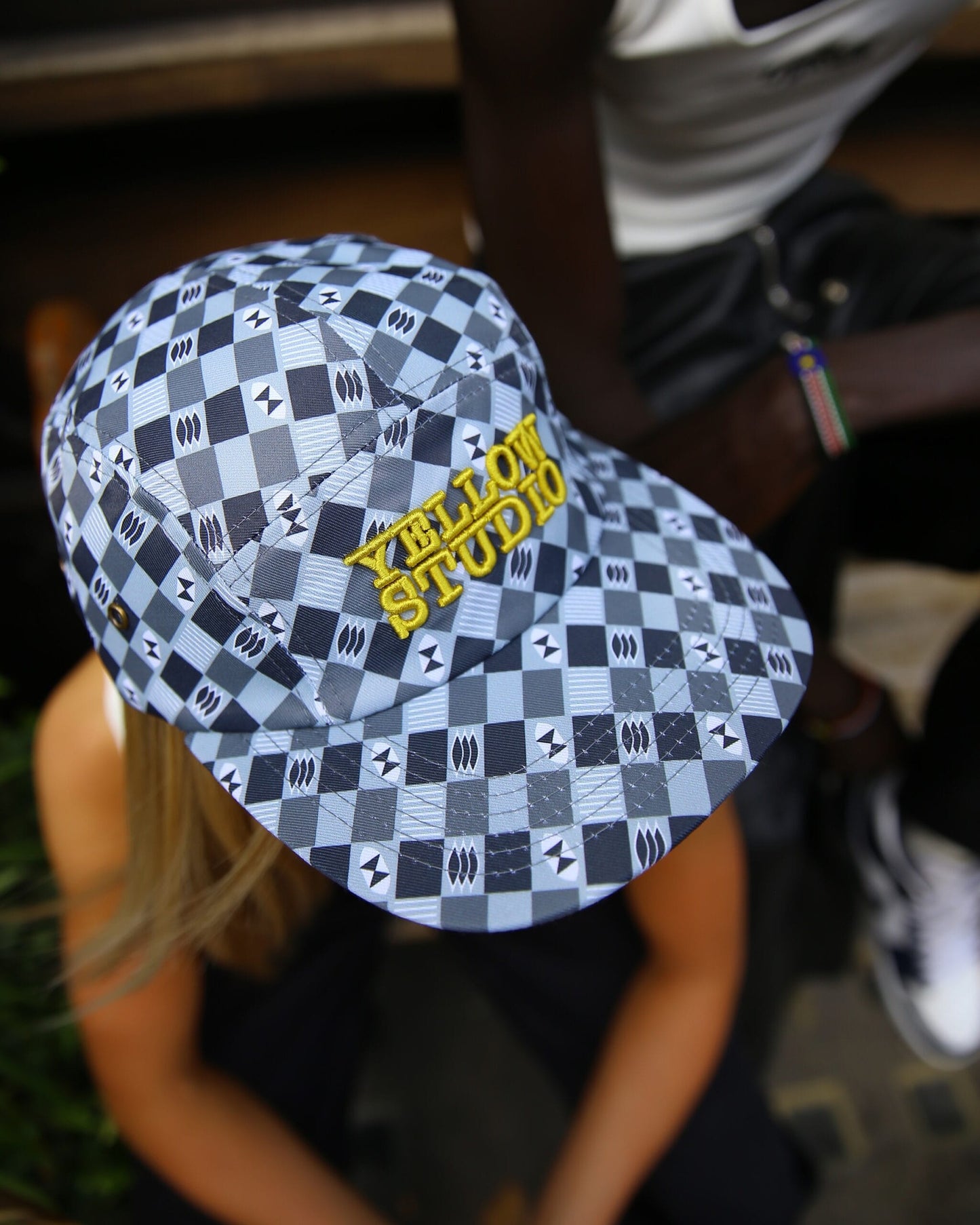 Motherland black checkered cap image 3