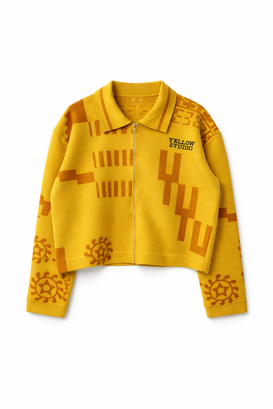 KNIT YELLOW JACKET