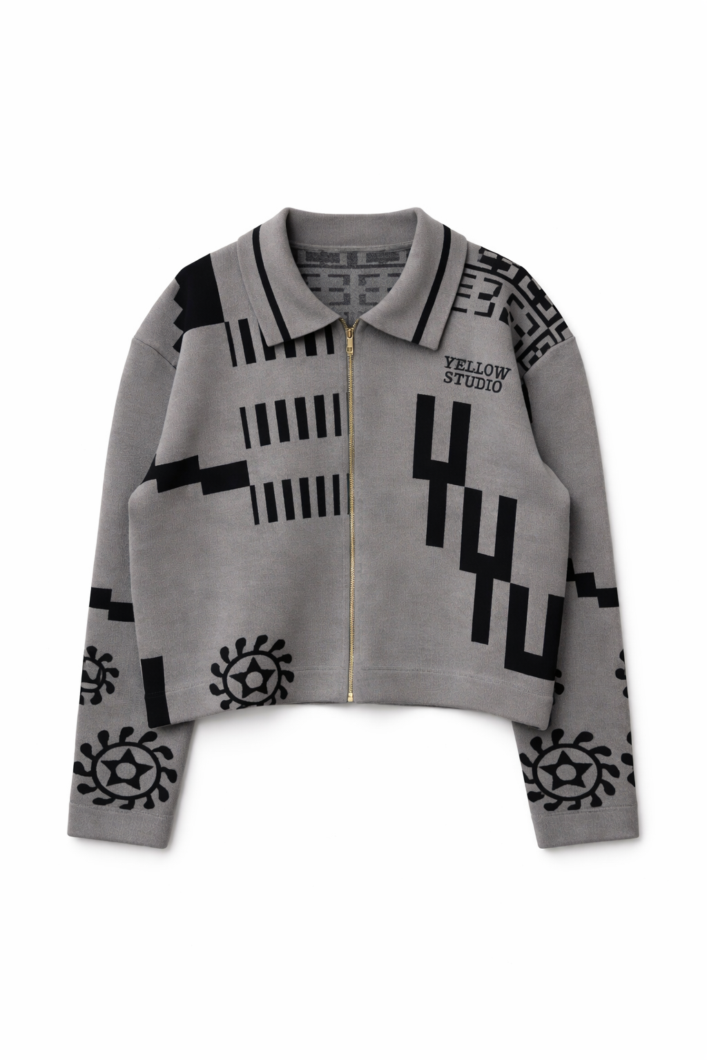 KNIT GRAY JACKET