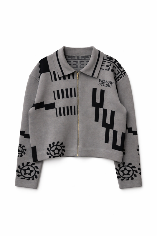 KNIT GRAY JACKET