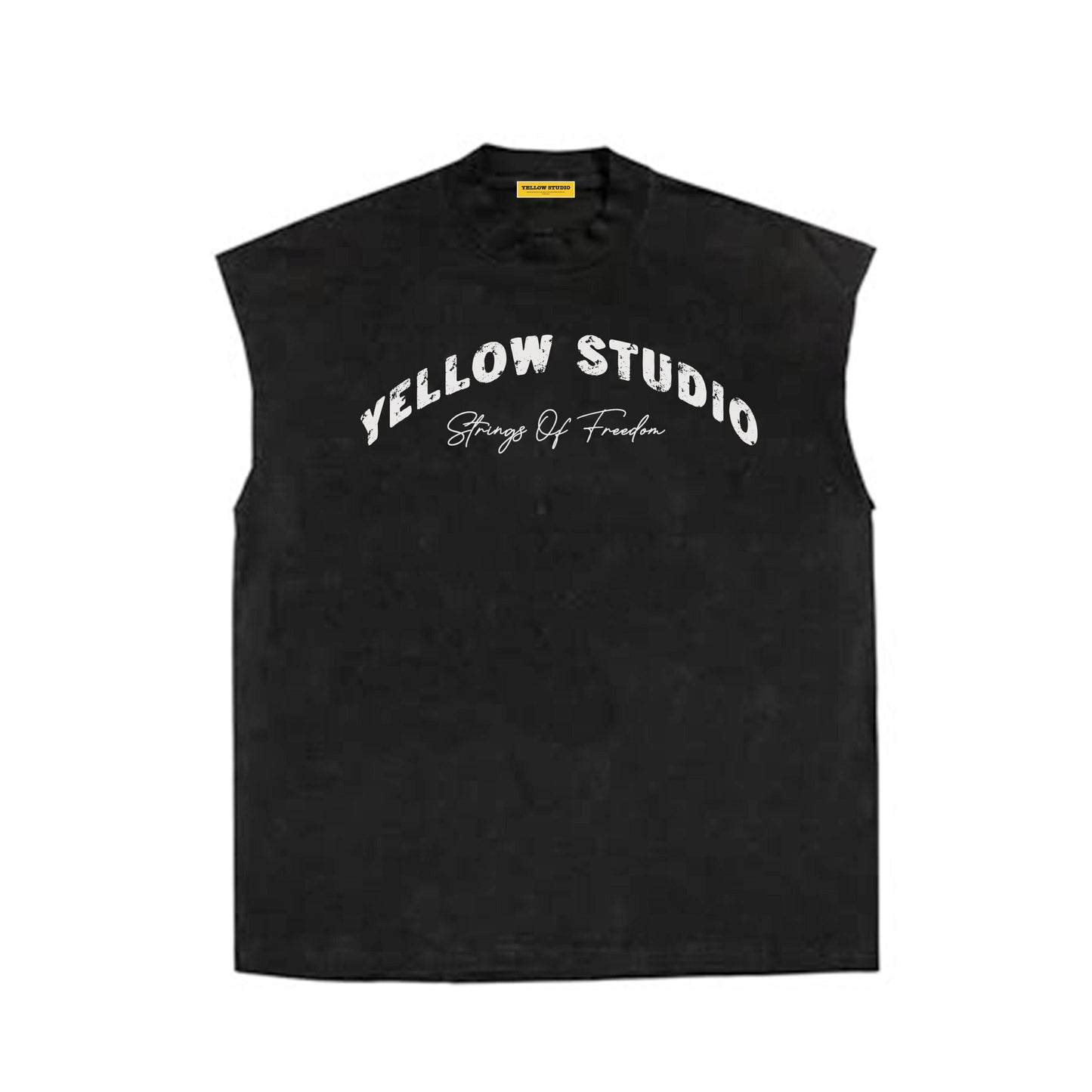 SOF Washed Black sleeveless T-shirt image 0