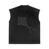 SOF Washed Black sleeveless T-shirt image 1